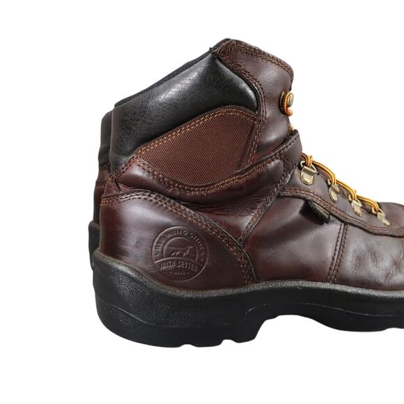 Red Wing Shoes Mens 12 Work Boot Leather Irish Setter Safety Toe Waterproof Ely - Picture 3 of 16